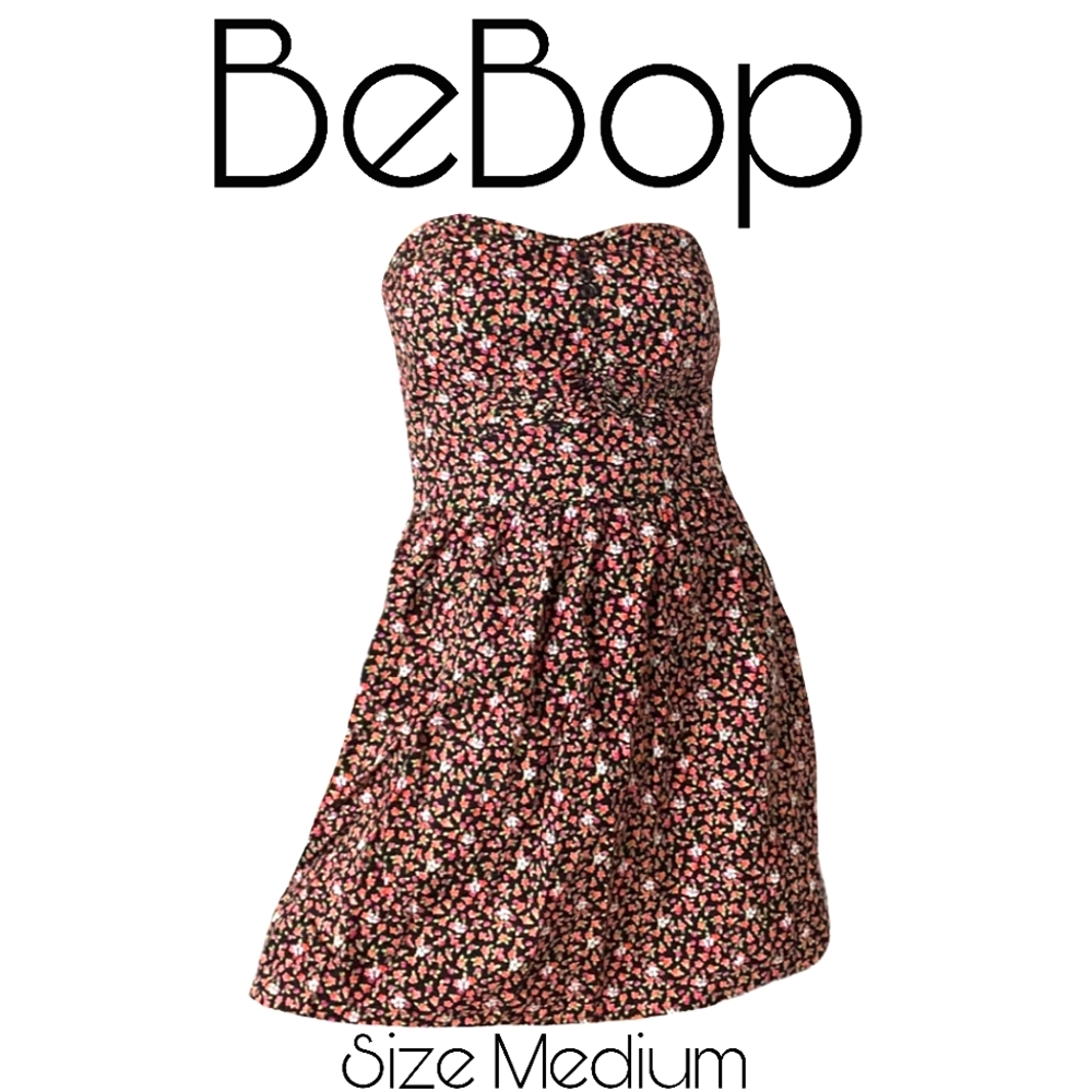 BeBop Strapless Floral Dress
